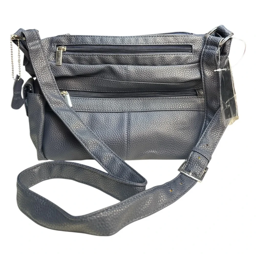 D'Margeaux NY Crossbody Bag Black Genuine Leather Purse Limited Edition NWT